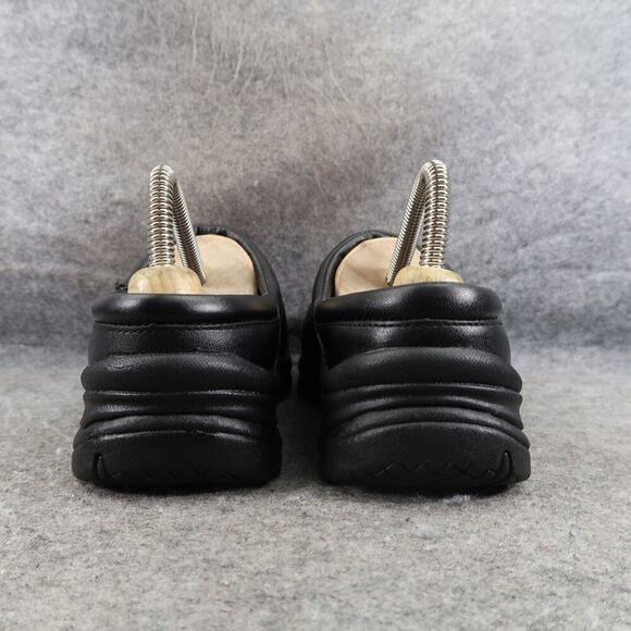 Pothia Shoes Womens 37 Clog Slip On Comfort Walking Work Leather Black Classic - Picture 4 of 14